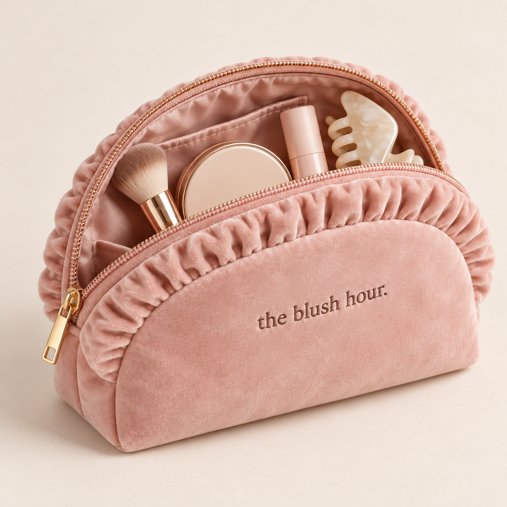 The Ruffle Beauty Pouch